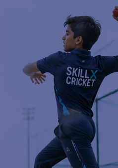 Bowling action captured at a SkillX net